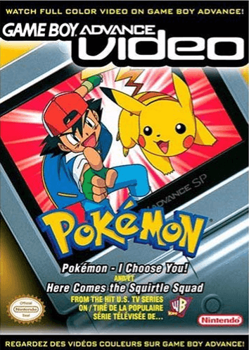 GBA Video Pokemon I Choose You and Here Comes the Squirtle Squad box art for GameBoy Advance